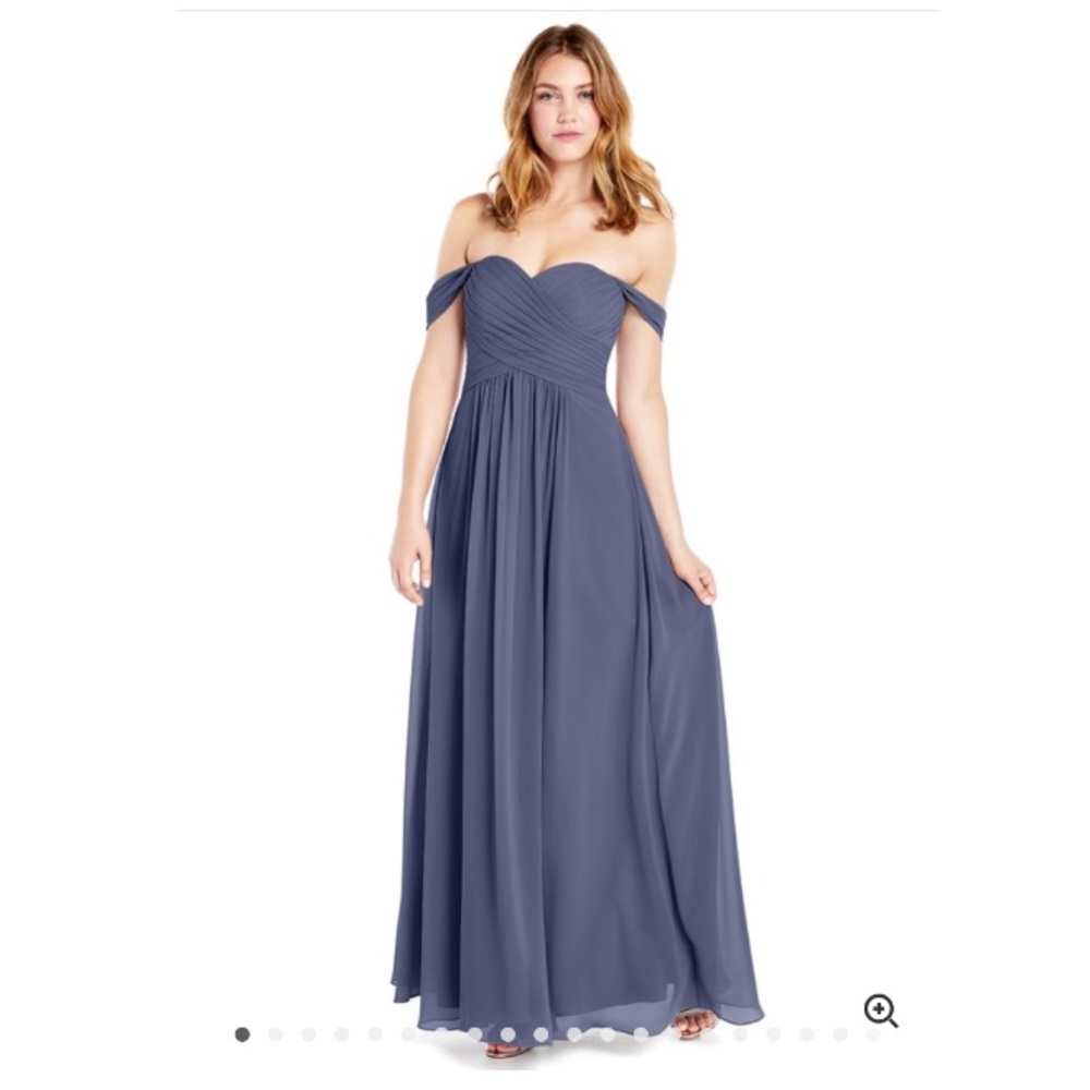 Azazie “Corin Dress” in the color Stormy.